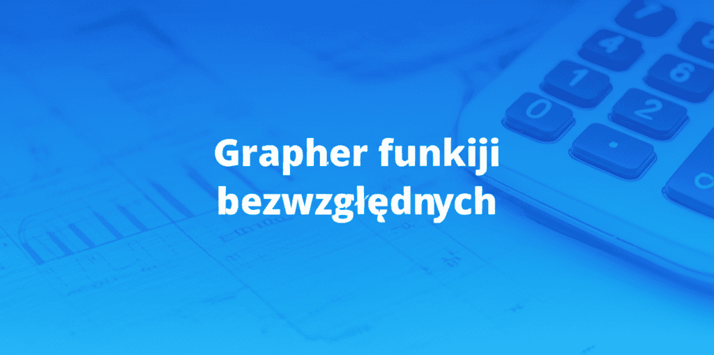 Wykres funkcji bezwzględnej wygenerowany przez Grapher funkcji bezwzględnych