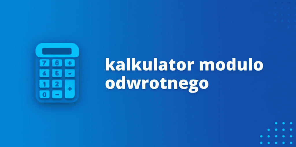 Ilustracja kalkulatora modulo odwrotnego przedstawiająca działanie arytmetyki modularnej