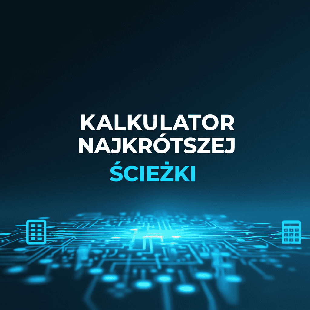 Ilustracja kalkulatora najkrótszej ścieżki przedstawiająca węzły i połączenia grafu