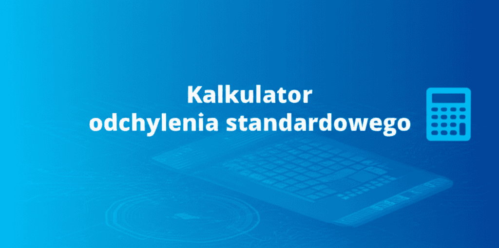 Kalkulator odchylenia standardowego - ilustracja narzędzia cyfrowego