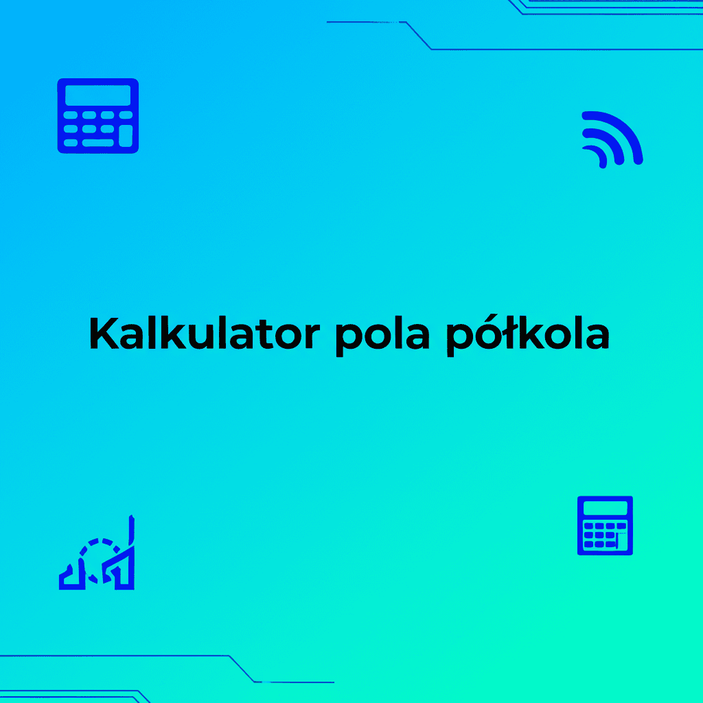 Kalkulator pola półkola