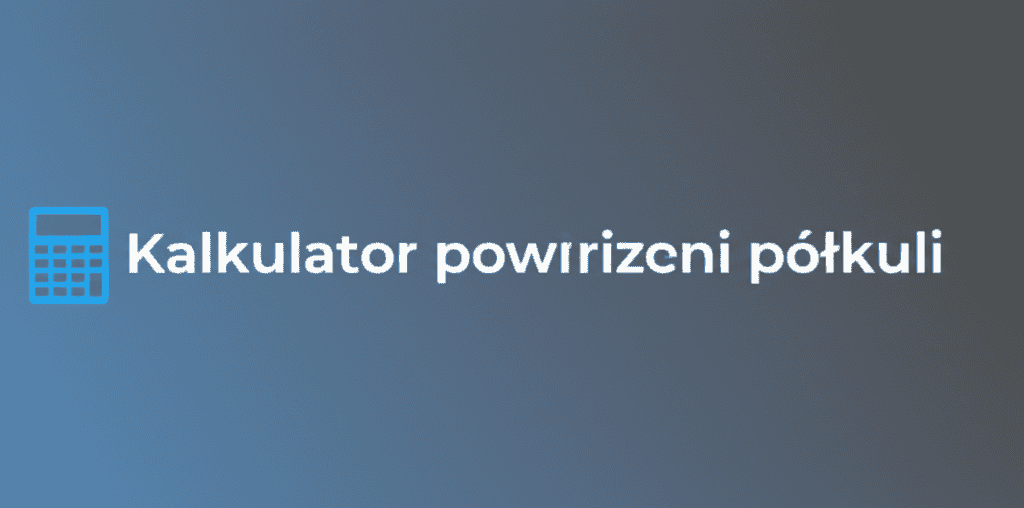 Kalkulator powierzchni półkuli
