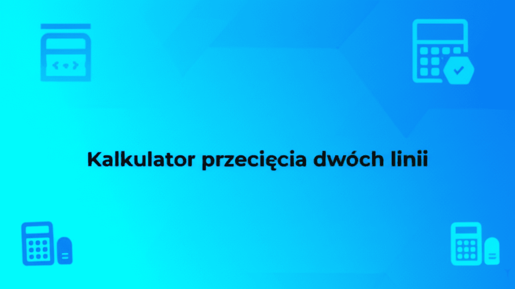 Graficzne przedstawienie przecięcia dwóch linii na płaszczyźnie kartezjańskiej