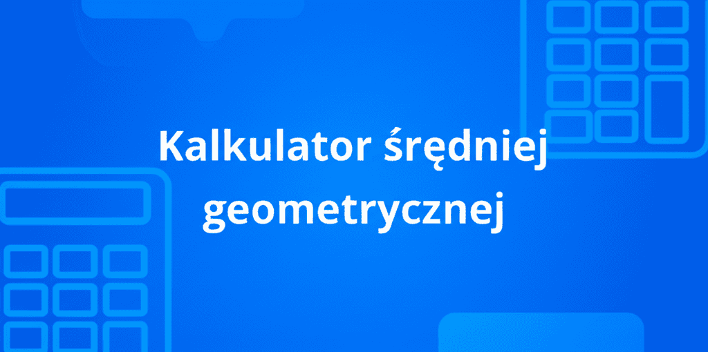 Kalkulator średniej geometrycznej w użyciu, pokazujący wprowadzanie danych i wynik.