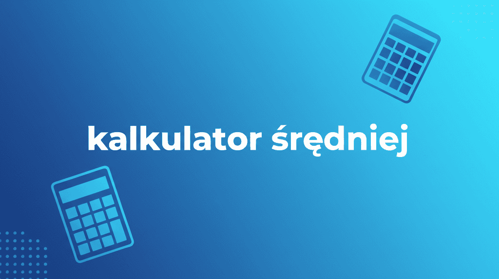 Kalkulator średniej, ukazujący interfejs narzędzia do obliczania średniej arytmetycznej, ważonej i geometrycznej.