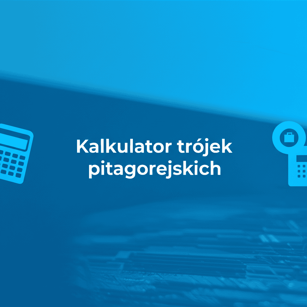Ilustracja kalkulatora trójek pitagorejskich, symbolizującego obliczenia matematyczne